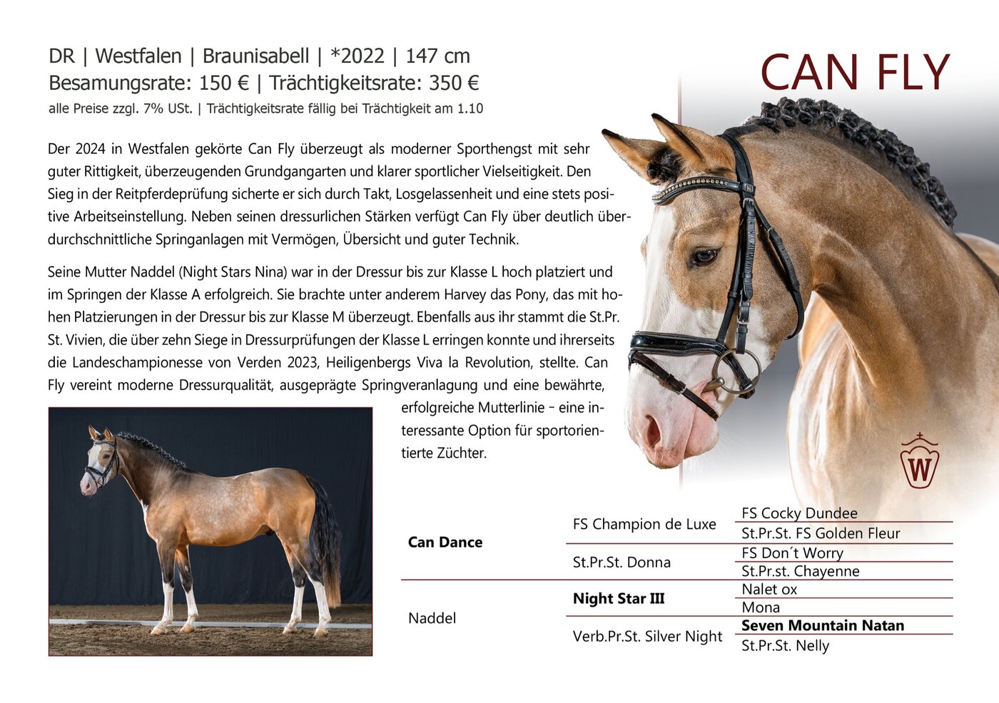 CAN FLY - Datenblatt